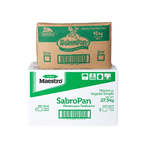 Manteca SabroPan para panificación distribuida por Pluproxsa en Guayaquil