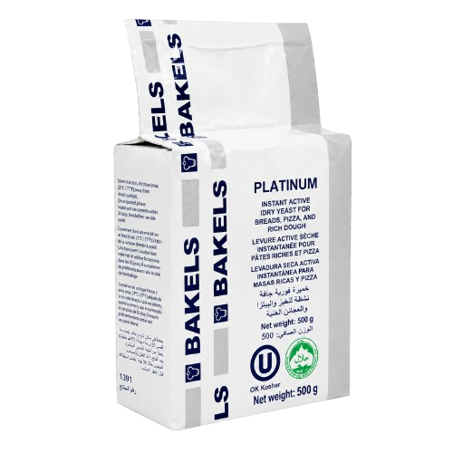 Bakels Platinum levadura activa seca instantánea 500 g para panadería